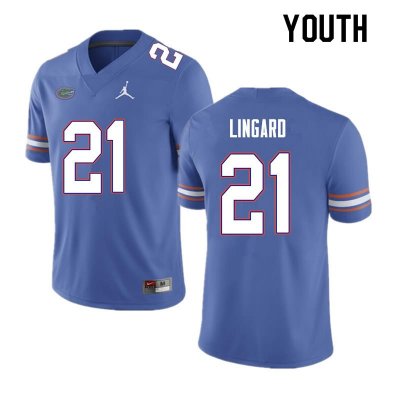 Youth Florida Gators #21 Lorenzo Lingard NCAA Nike Blue Authentic Stitched College Football Jersey LKX3362ED